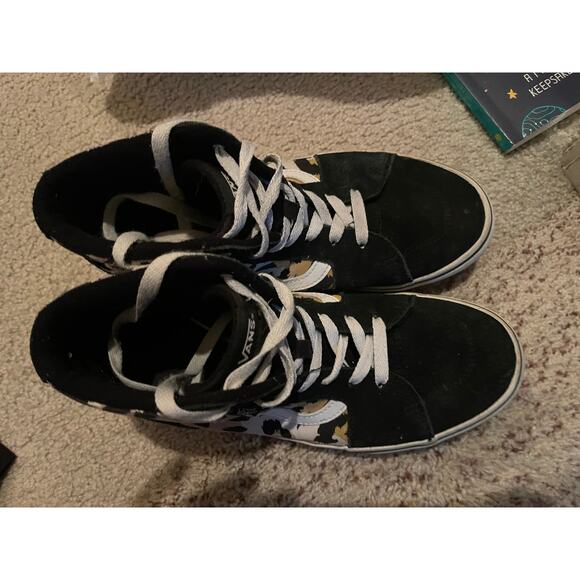 Vans womens 6 hightop cheetah print shoes - Picture 2 of 4